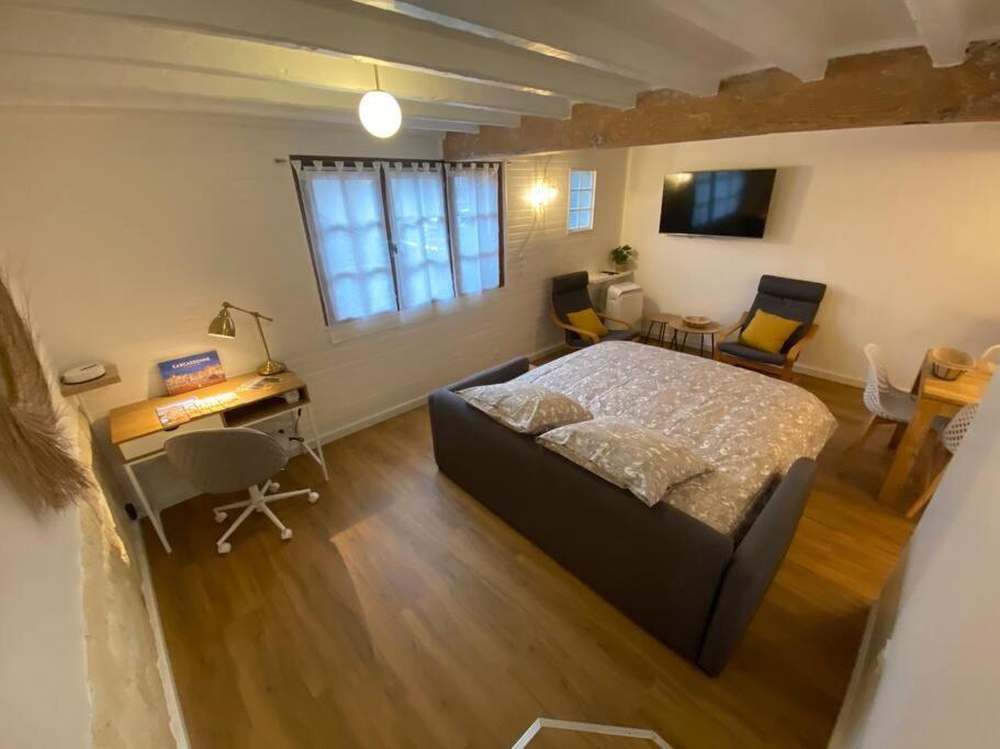 Charmant Appartement - Proche Chateau Cite カルカソンヌ エクステリア 写真